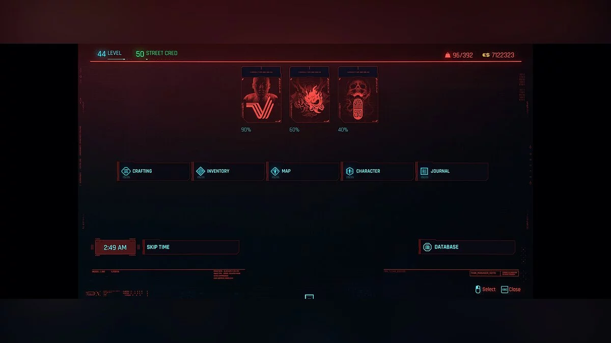 Cyberpunk 2077 — 50 различных сохранений