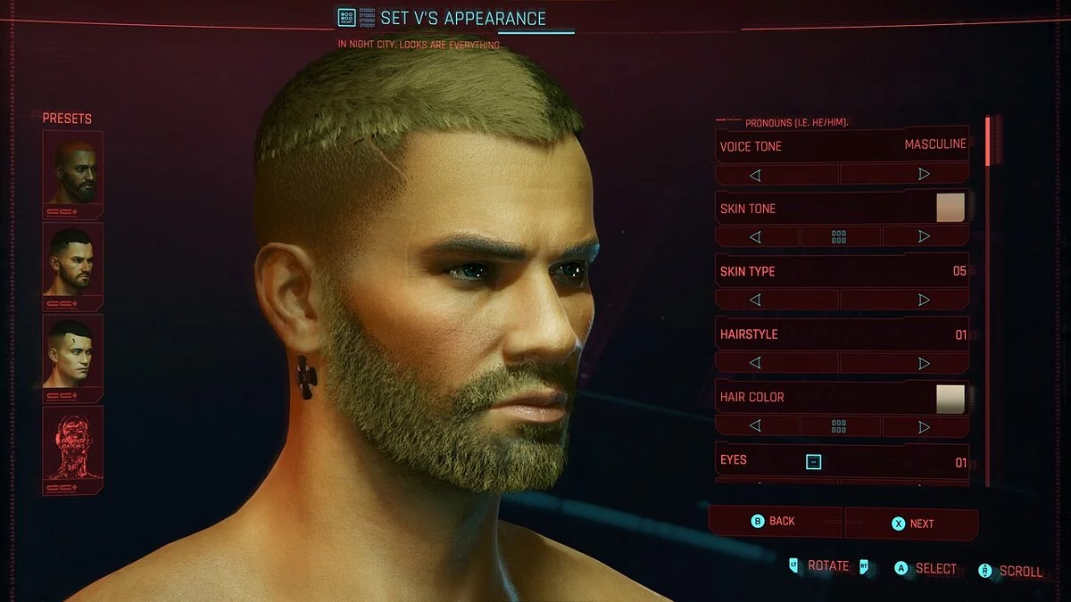 Cyberpunk 2077 — Винсент - пресет для Ви