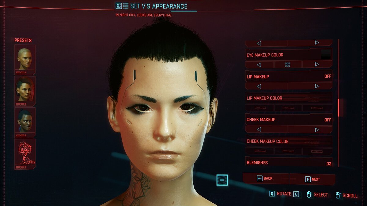 Cyberpunk 2077 — Корпорат азиатка Ви