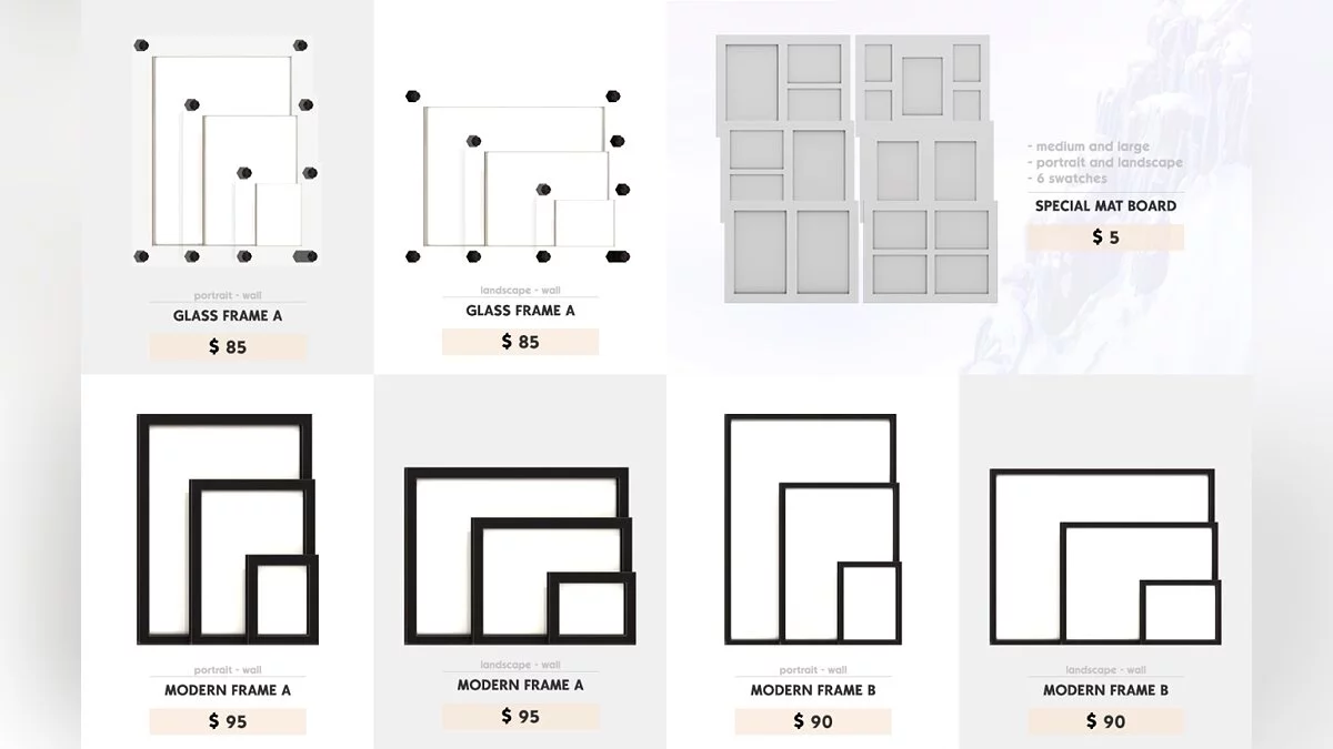 The Sims 4 — Функциональные фоторамки V2