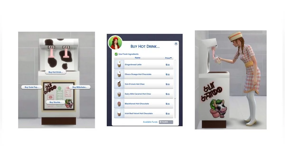 The Sims 4 — Функциональный автомат с напитками V1.0