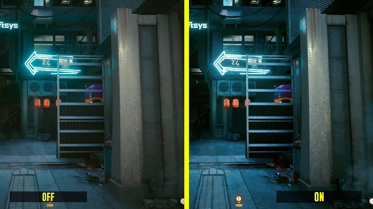 Cyberpunk 2077 — Увеличенная четкость изображения