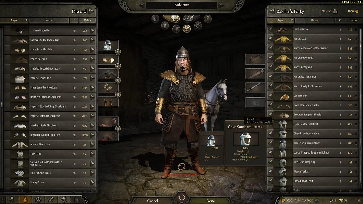 Mount & Blade 2: Bannerlord — Доспехи в стиле сериала «Игра престолов»