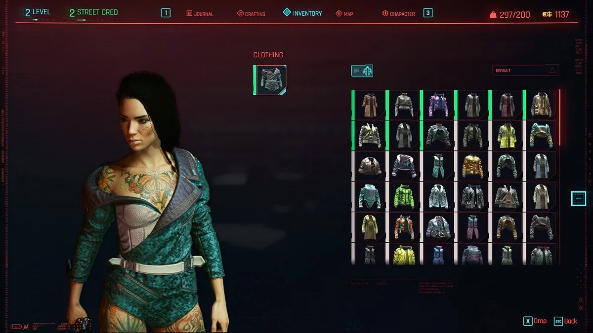 Cyberpunk 2077 — Более 1000 предметов одежды