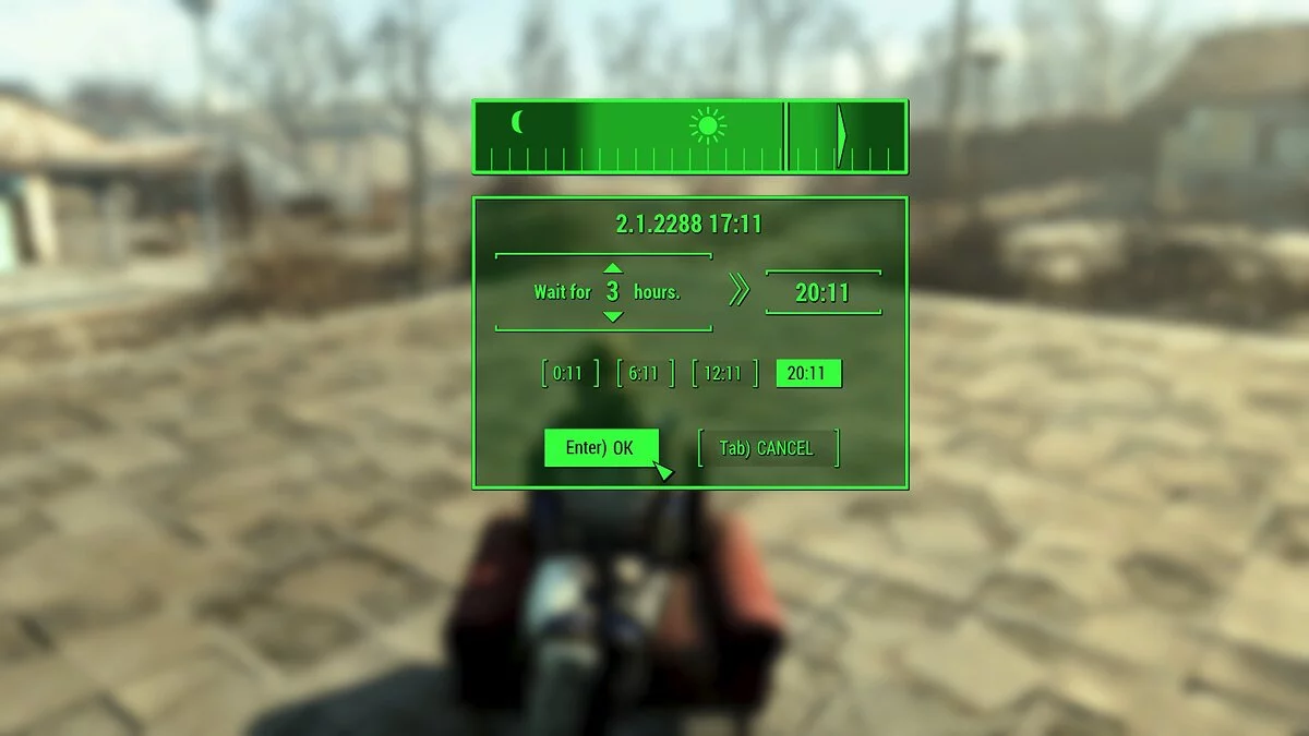 Fallout 4: Game of the Year Edition — Лучшее меню сна и ожидания