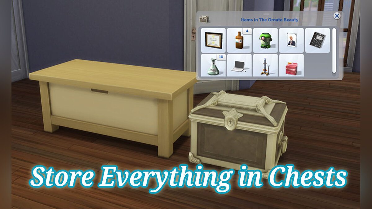 The Sims 4 — Хранение вещей в сундуках