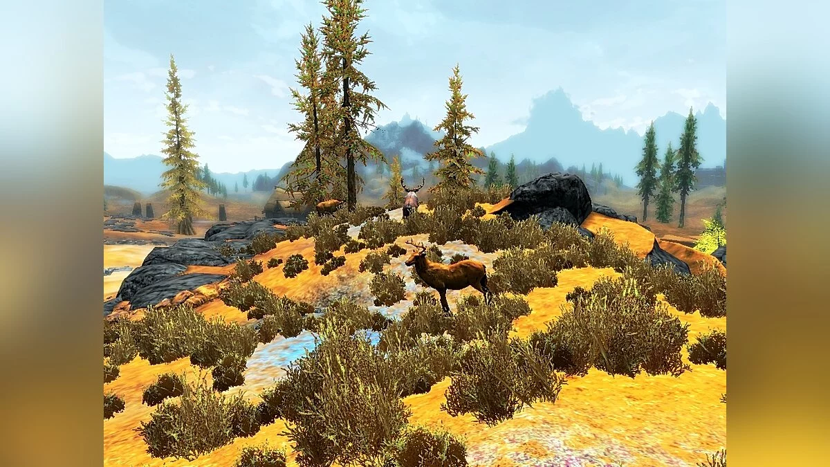 The Elder Scrolls 5: Skyrim — Back to the Past mod 8bit COLOR TGA EGA Total texture Conversion n FONTS