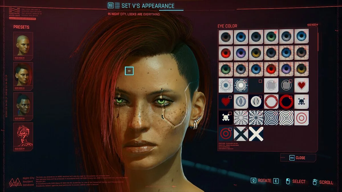 Cyberpunk 2077 — Новые цвета глаз