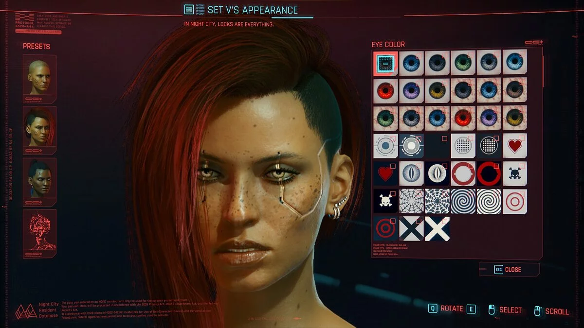 Cyberpunk 2077 — Новые цвета глаз