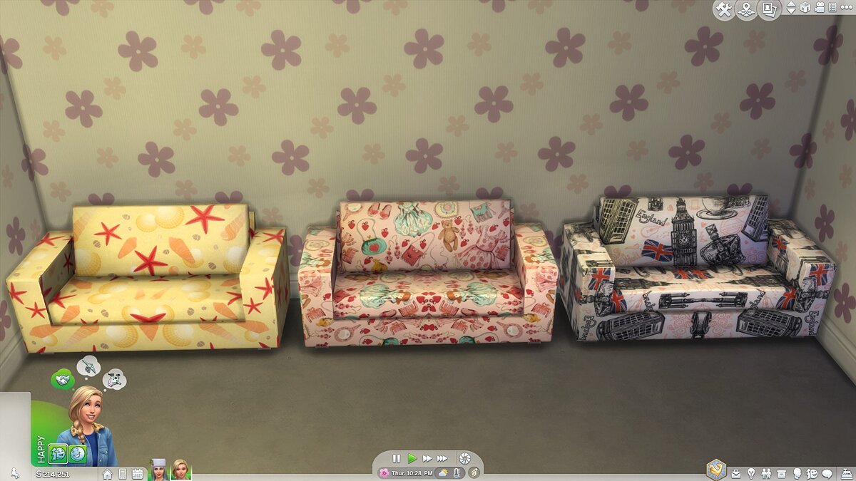 The Sims 4 — Новые расцветки диванов