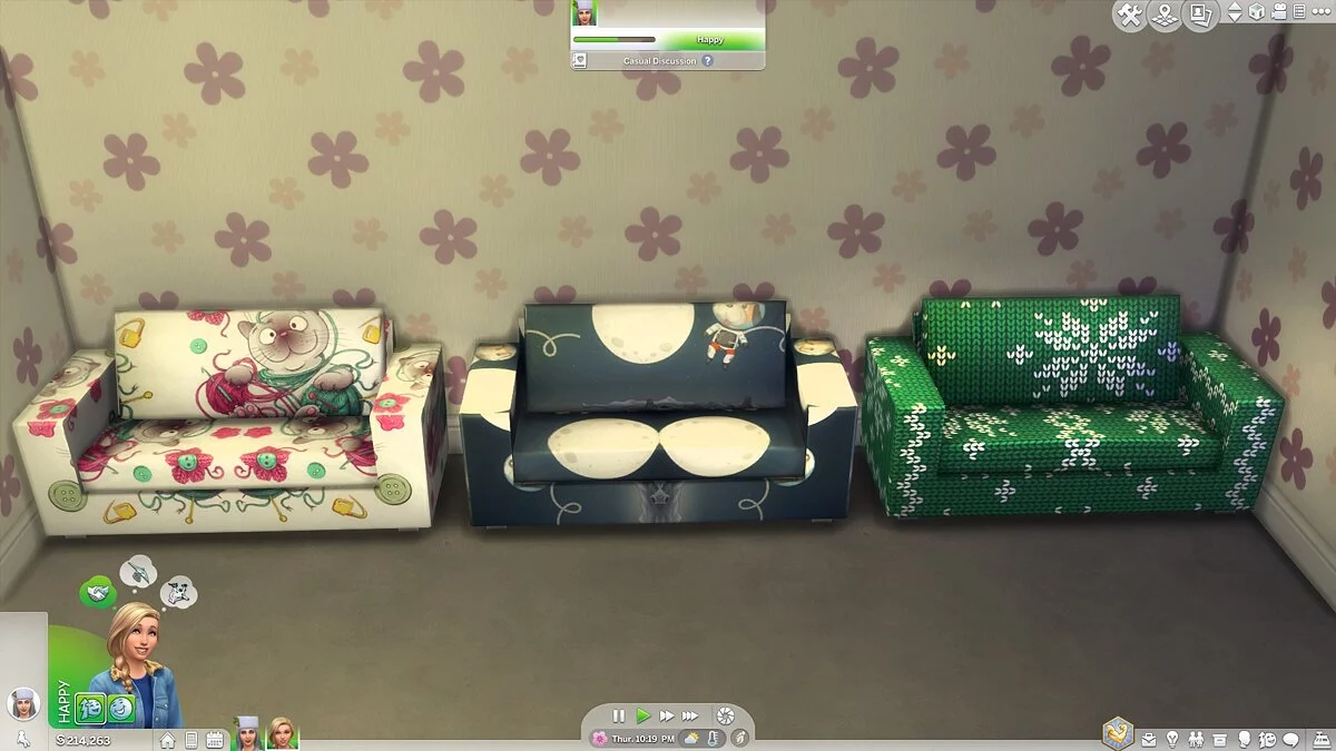 The Sims 4 — Новые расцветки диванов