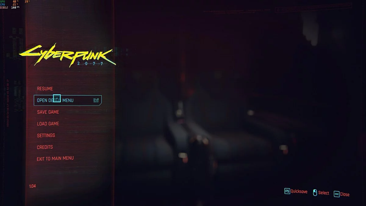 Cyberpunk 2077 — Cyber ​​Engine Tweaks