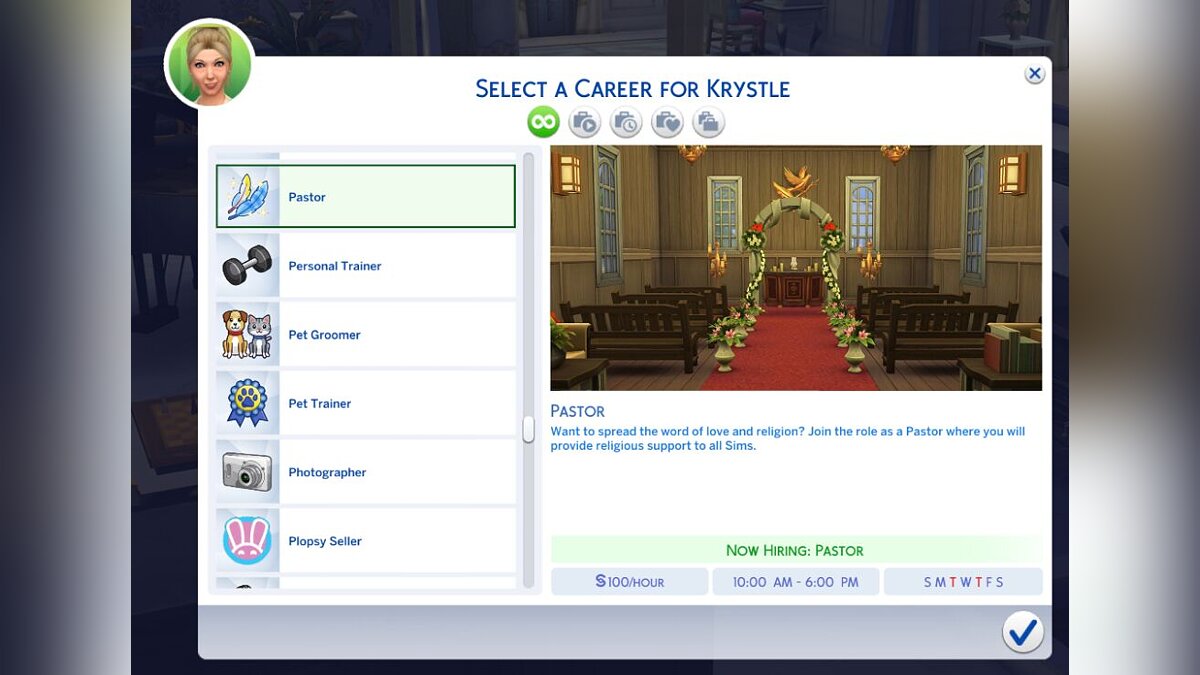 The Sims 4 — Карьера пастыря