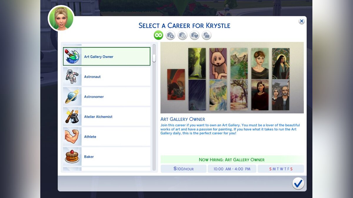 The Sims 4 — Карьера владельца картинной галереи
