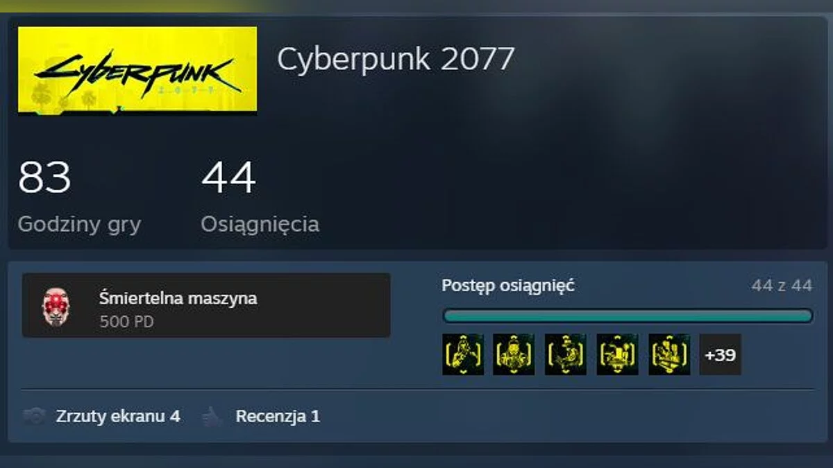 Cyberpunk 2077 — Игра пройдена на 100 процентов