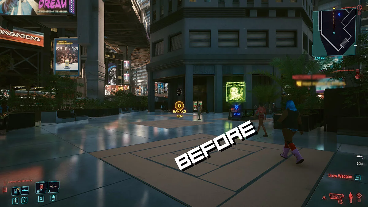 Cyberpunk 2077 — Минимальный интерфейс