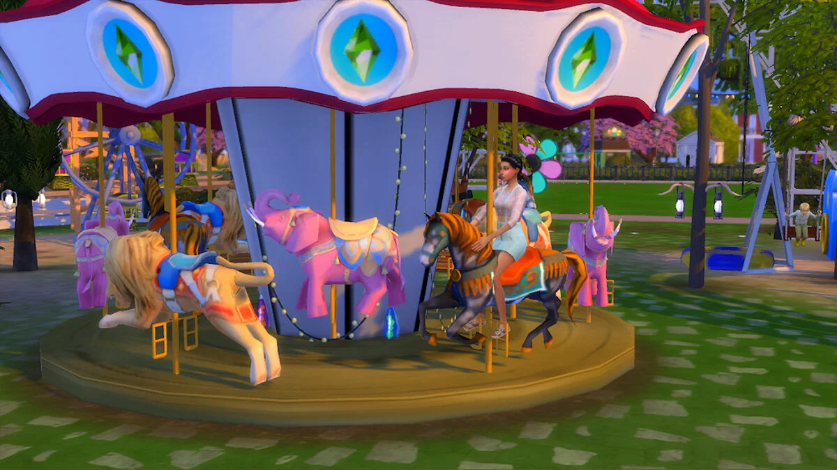 The Sims 4 — Черта участка — парк аттракционов (07.01.2021)