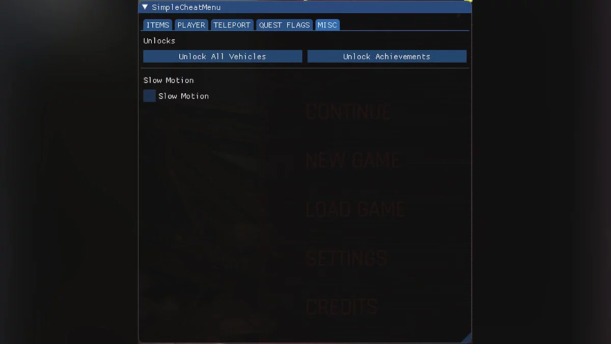 Cyberpunk 2077 — Чит-Мод (Simple Cheat Menu)