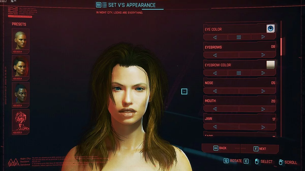 Cyberpunk 2077 — Молодая Анджелина Джоли