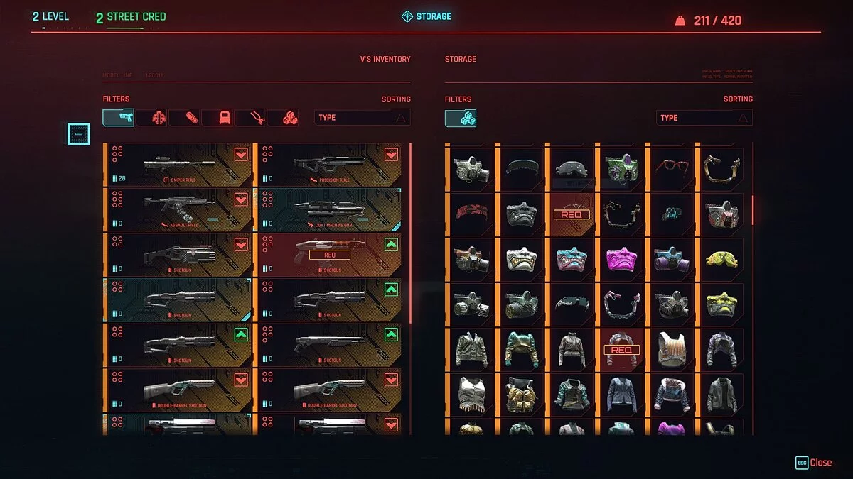 Cyberpunk 2077 — 500 легендарных предметов