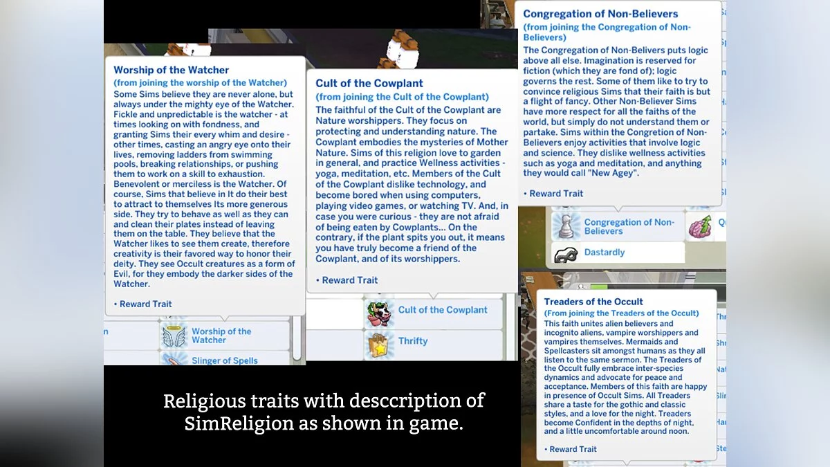 The Sims 4 — Мод на религию 1.1 (12.01.2021)