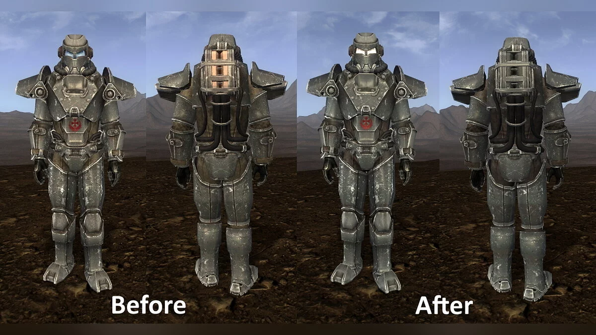 Fallout: New Vegas — Предварительные текстуры силовой брони