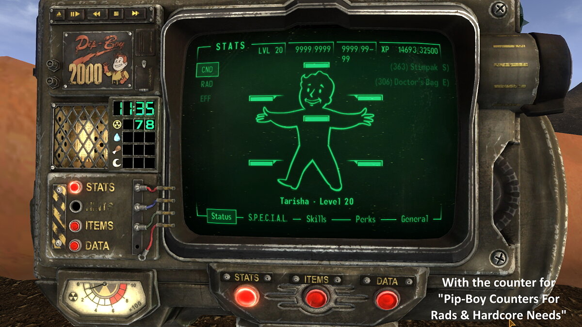 Fallout: New Vegas — Дополнительные кнопки Frontier Pip-Boy 2000