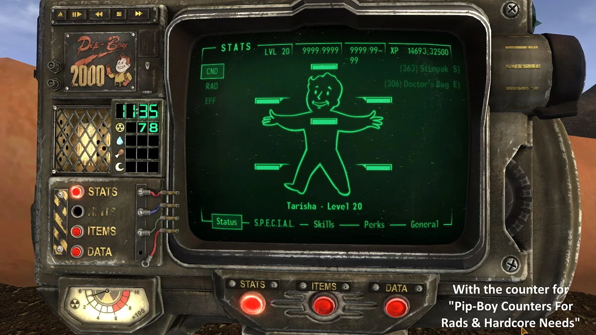 Fallout: New Vegas — Дополнительные кнопки Frontier Pip-Boy 2000