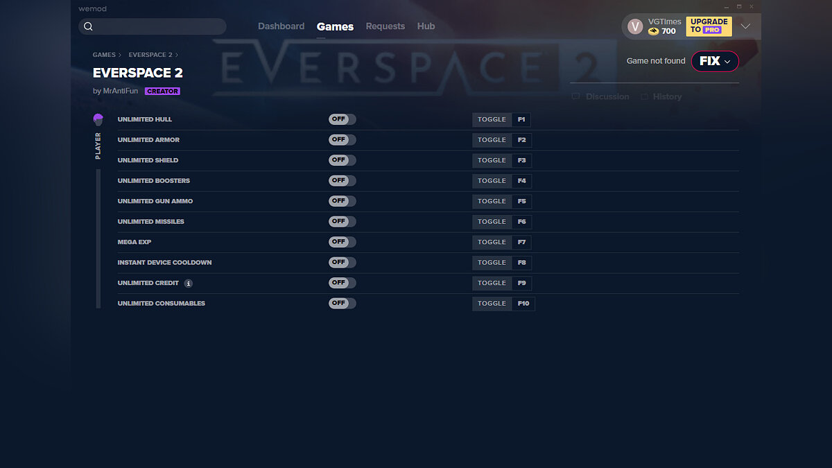 Everspace 2 — Трейнер (+10) от 21.01.2021 [WeMod]