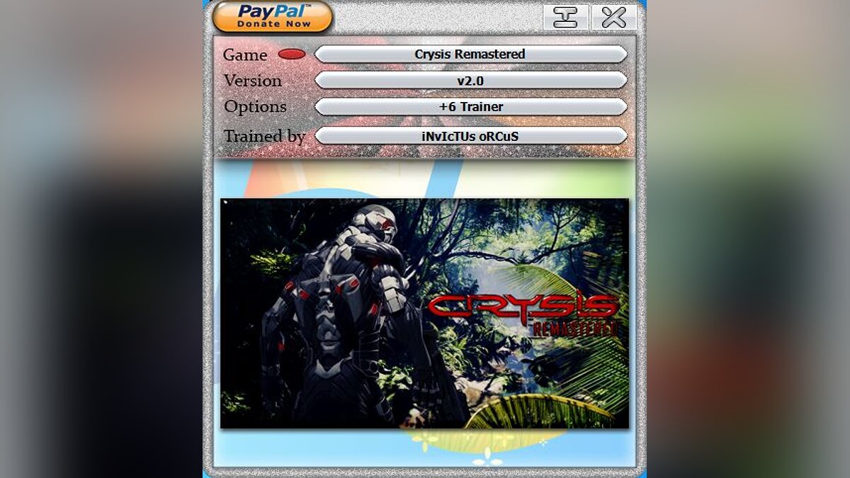 Crysis Remastered — Трейнер (+6) [2.0]