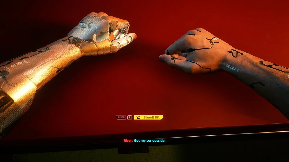 Cyberpunk 2077 — Голографическая рука Джонни Сильверхэнда