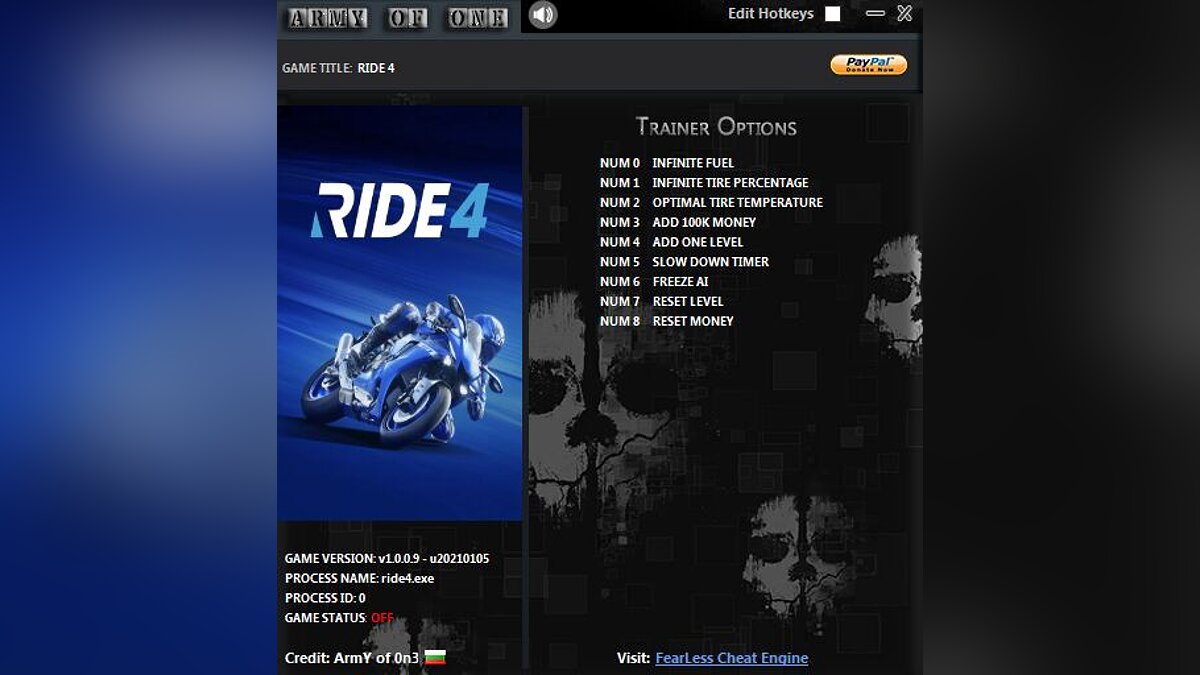 Ride 4 — Трейнер (+9) [1.0.0.9]