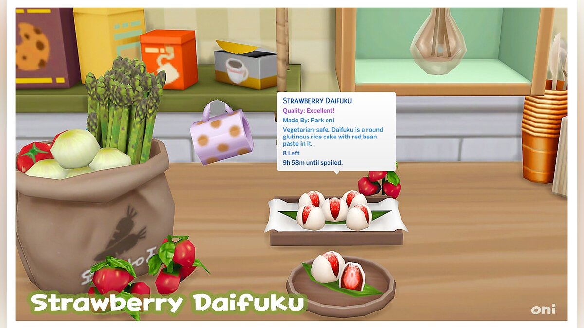 The Sims 4 — Дайфуку с клубникой