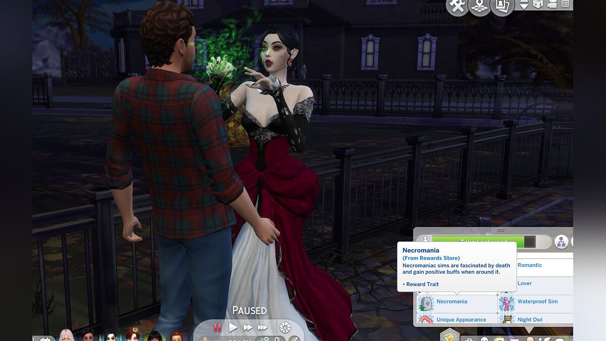 The Sims 4 — Черта характера — некромания