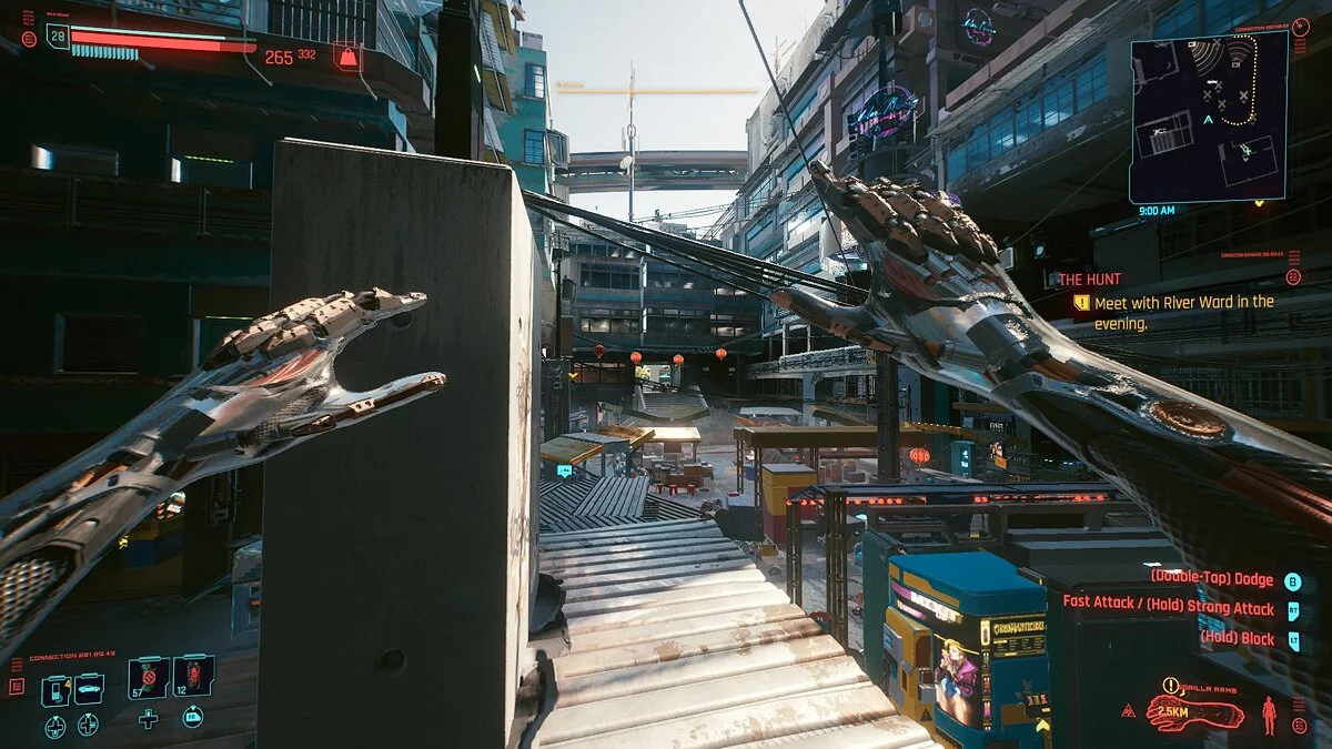 Cyberpunk 2077 — Новые текстуры рук (хром)