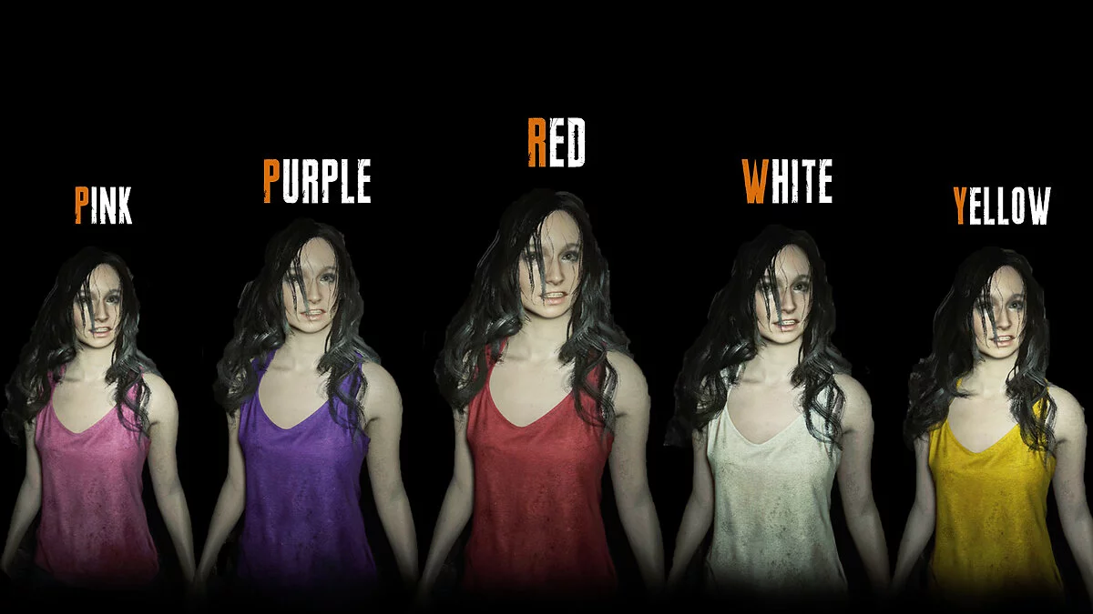 Resident Evil 7 Biohazard — Изменение цветов для Мии