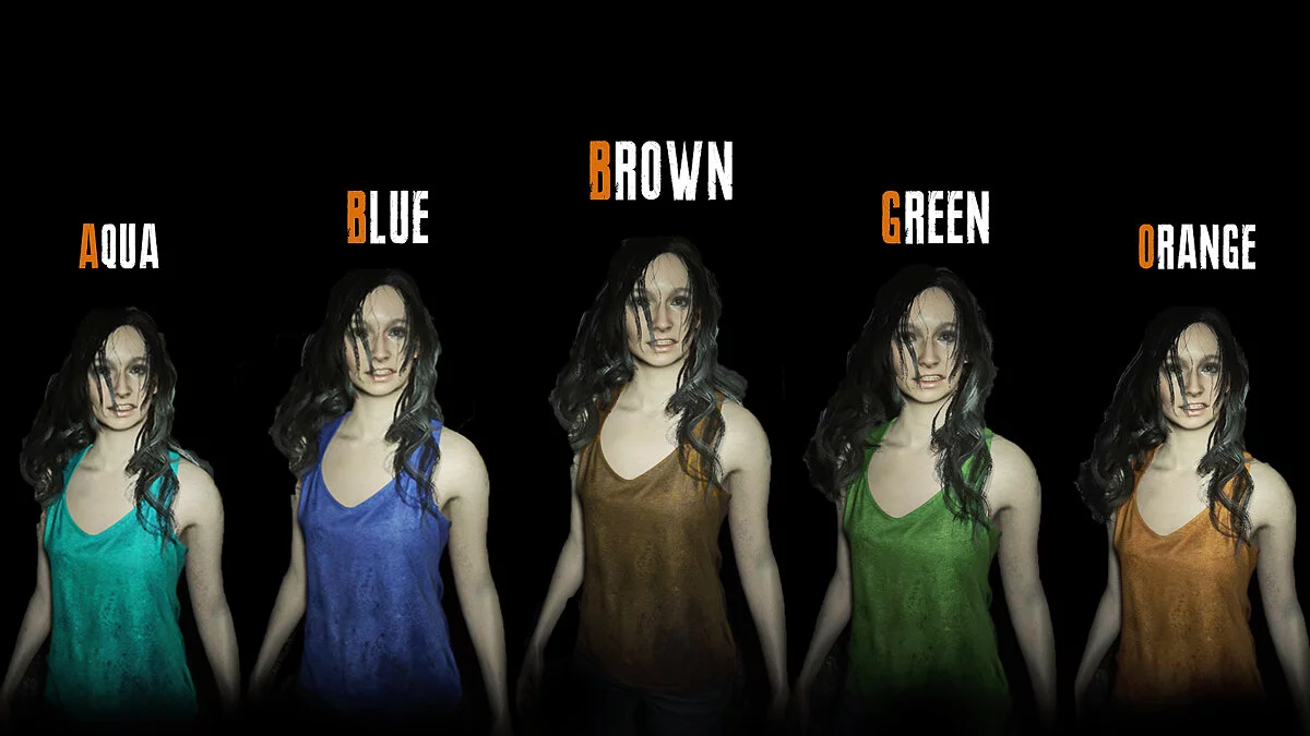 Resident Evil 7 Biohazard — Изменение цветов для Мии