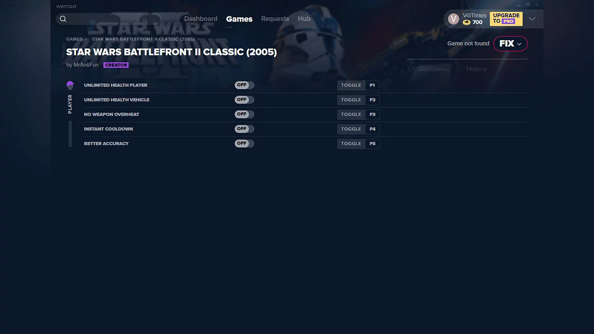 Star Wars: Battlefront 2 (2005) — Трейнер (+5) от 26.01.2021 [WeMod]