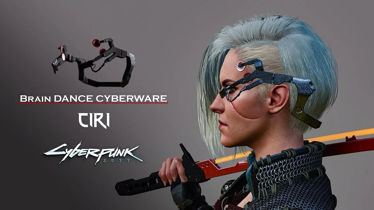 The Witcher 3: Wild Hunt - Complete Edition — Головной убор Cyberware из игры Cyberpunk 2077