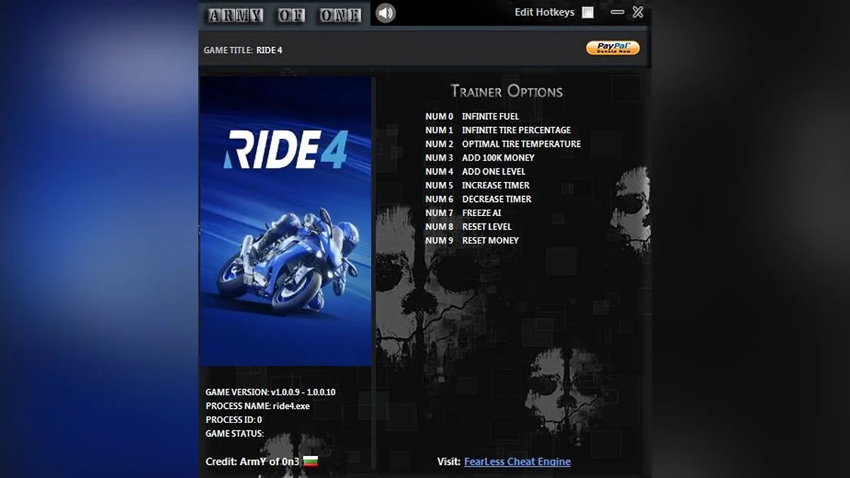 Ride 4 — Трейнер (+9) [1.0.0.9 - 1.0.0.10]