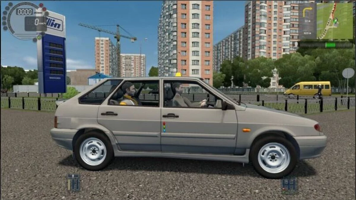City Car Driving — ВАЗ 2114 Такси