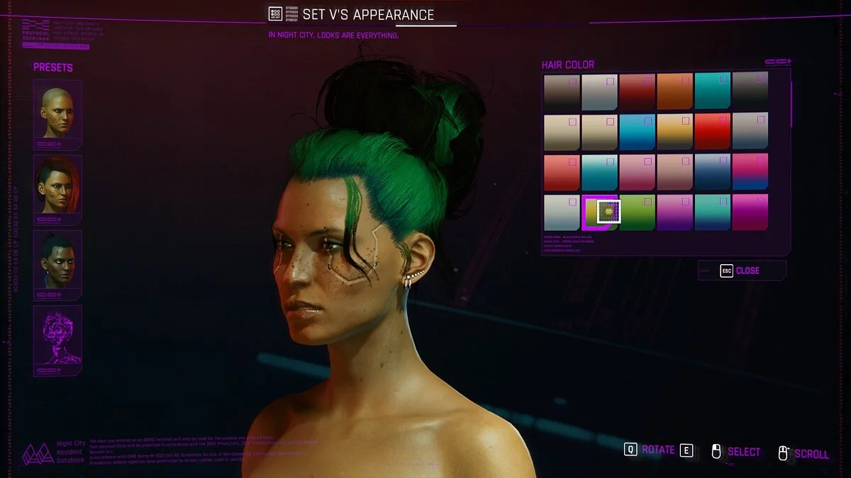 Cyberpunk 2077 — Высокий пучок для Ви