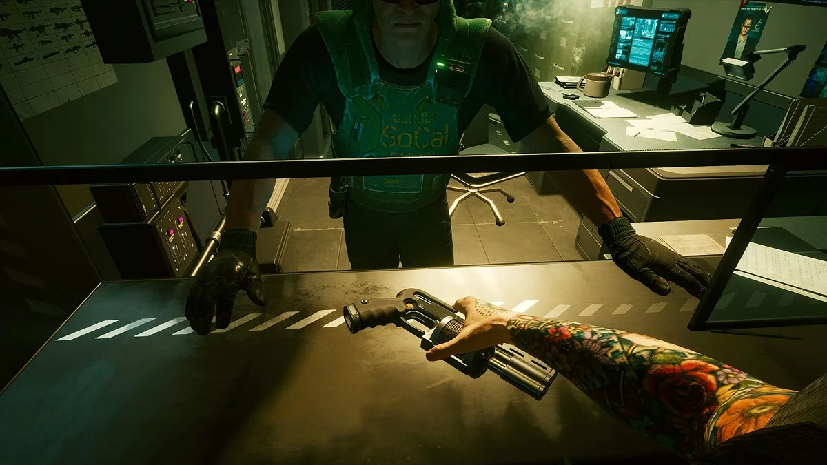 Cyberpunk 2077 — Тату рукава для мужчины Ви