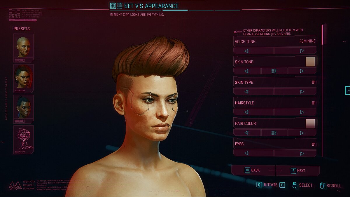 Cyberpunk 2077 — Прическа Рэйчел Помпадур