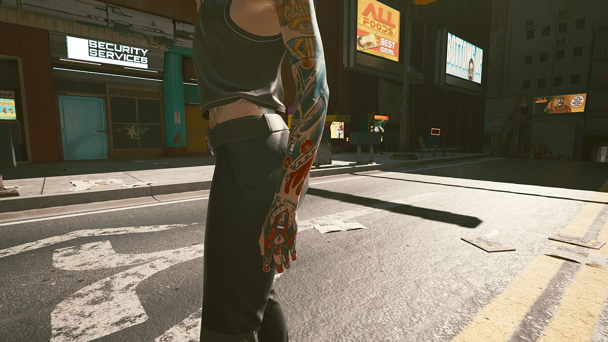 Cyberpunk 2077 — Новая татуировка на руке