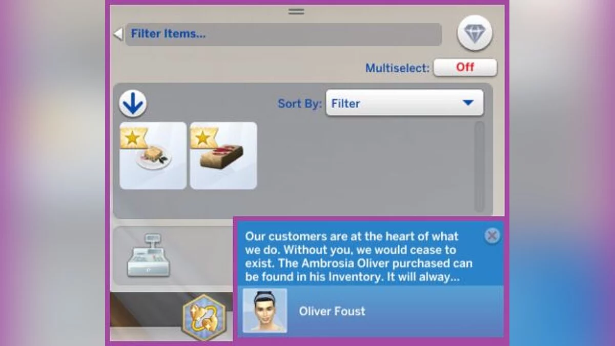 The Sims 4 — Возможность купить амброзию