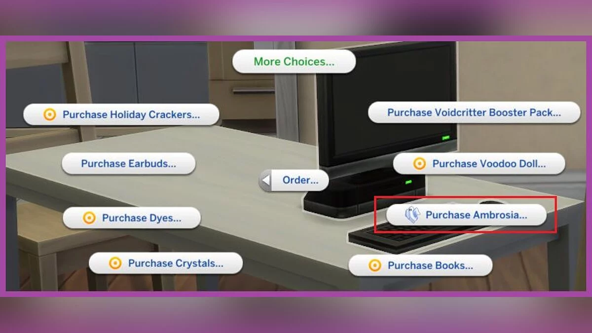The Sims 4 — Возможность купить амброзию
