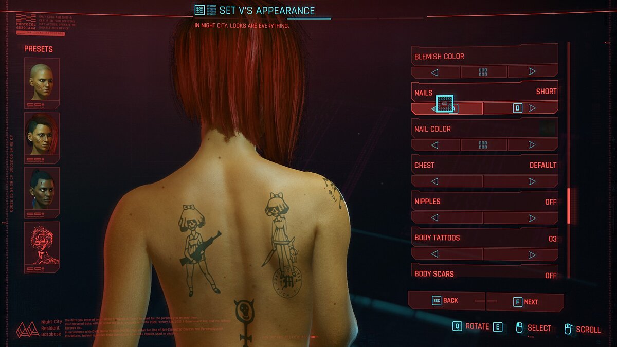 Cyberpunk 2077 — Новые татуировки