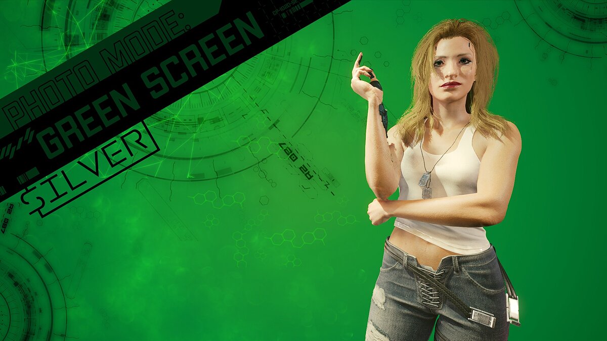 Cyberpunk 2077 — Зеленый экран для режима фото