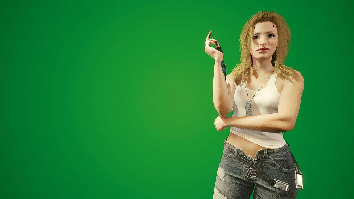 Cyberpunk 2077 — Зеленый экран для режима фото